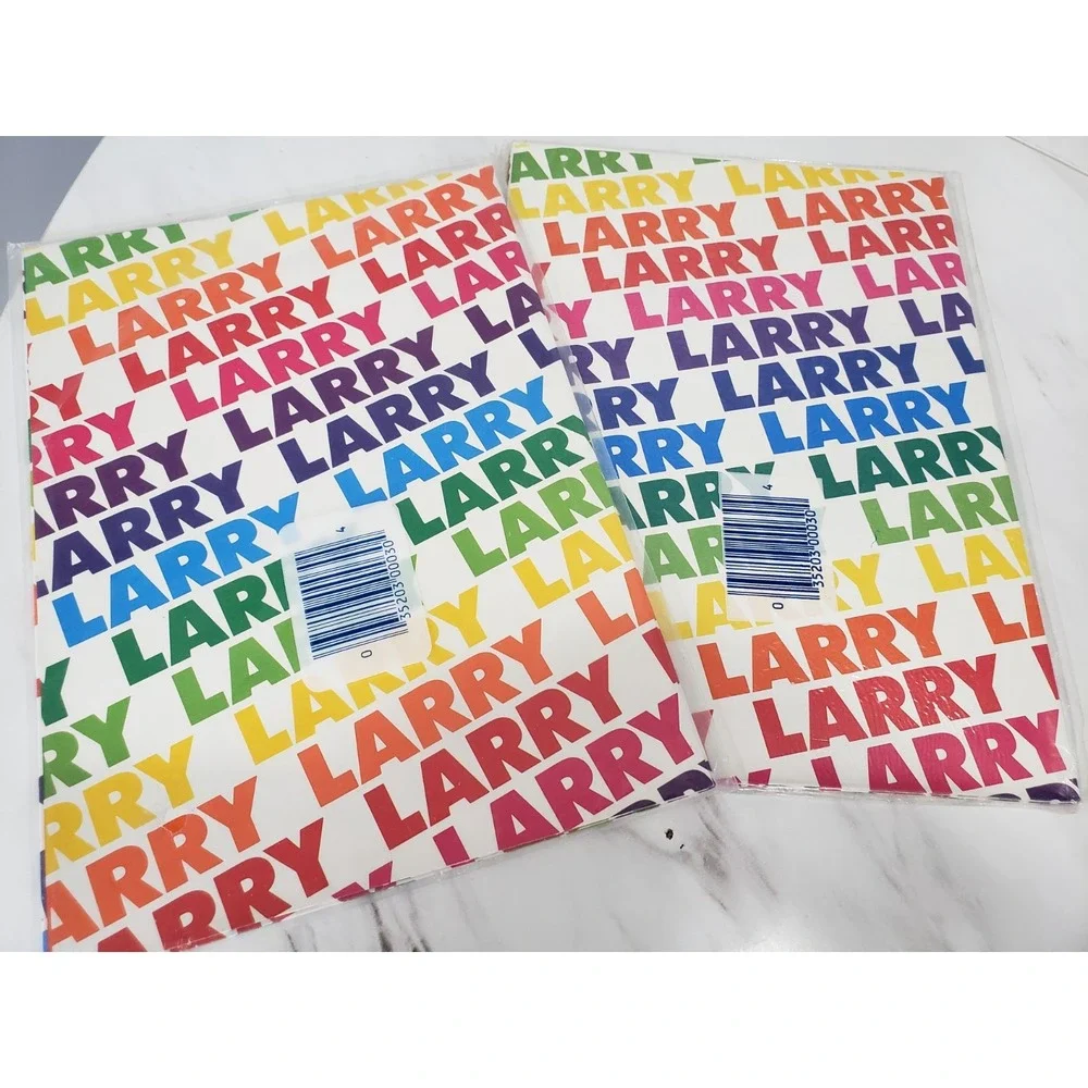 LARRY‎ Vintage Stravina Personalized Gift Wrap Wrapping Paper Name RAINBOW gift